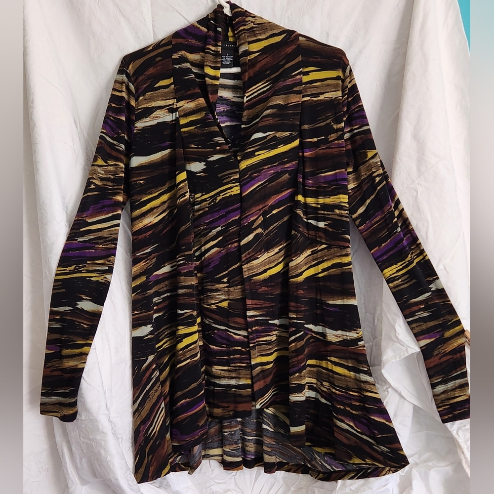 Grace Elements Women's Open Front Duster Cardigan. Peplum style